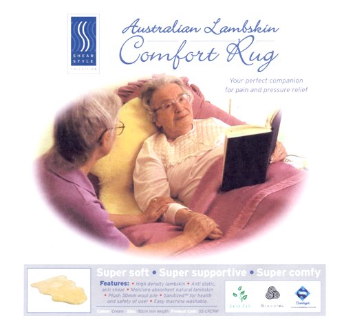 The MEDICAL AND COMFORT SANITISED SHEEPSKIN RUG - Click Image to Close